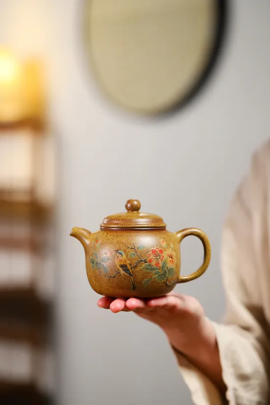 楊軍保柴燒匏尊紫砂壺 珍貴黃金段手工製造 1