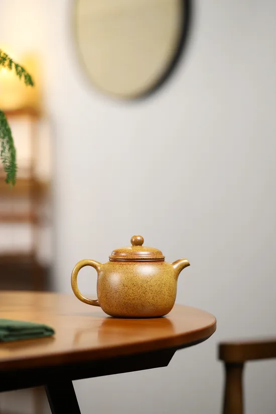 楊軍保柴燒匏尊紫砂壺 珍貴黃金段手工製造 2