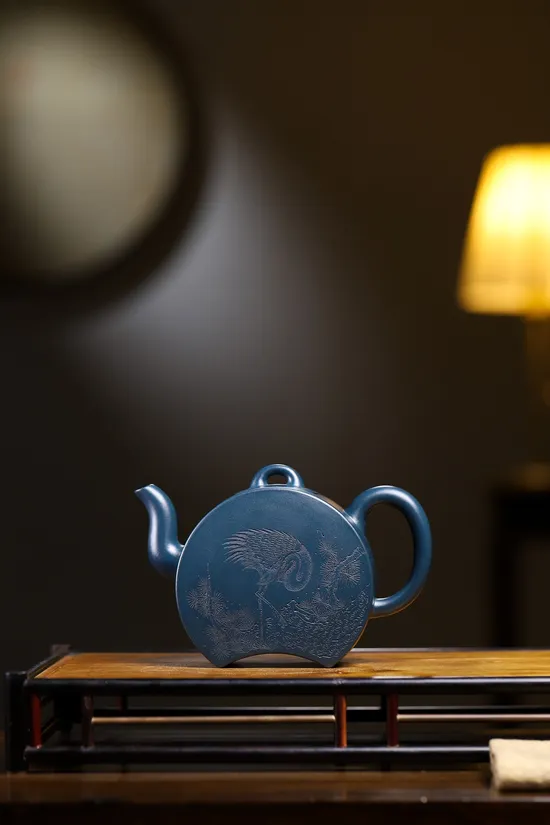 傳世佳作紫砂壺【闕月】泥料原礦國民綠 1