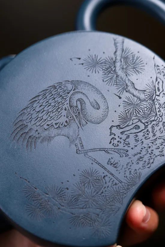 傳世佳作紫砂壺【闕月】泥料原礦國民綠 2