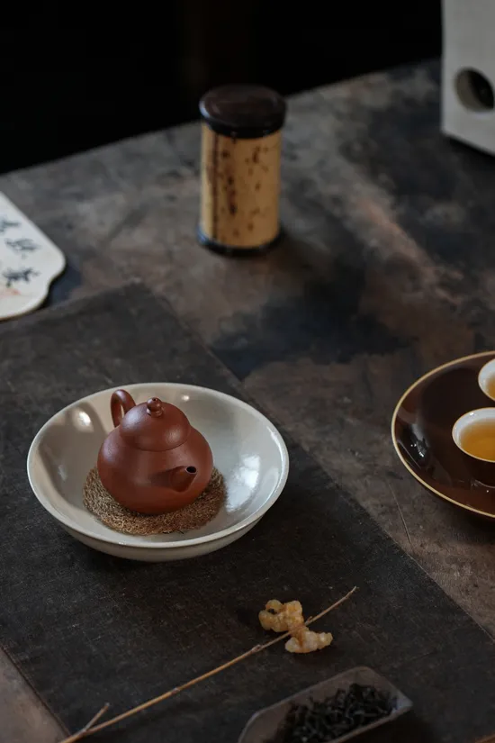 芭樂水平慕古款紫砂壺｜生砂朱泥手工製作 2