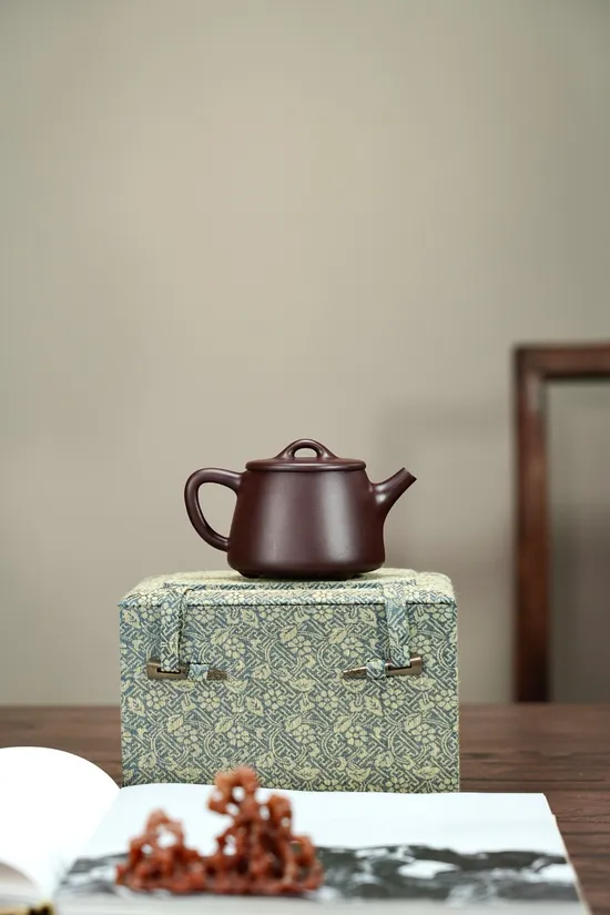 高石瓢紫砂壺實用器 紫泥手工製作 1