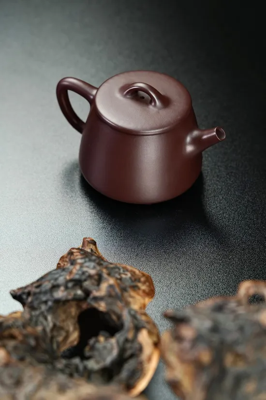 高石瓢紫砂壺實用器 紫泥手工製作 2