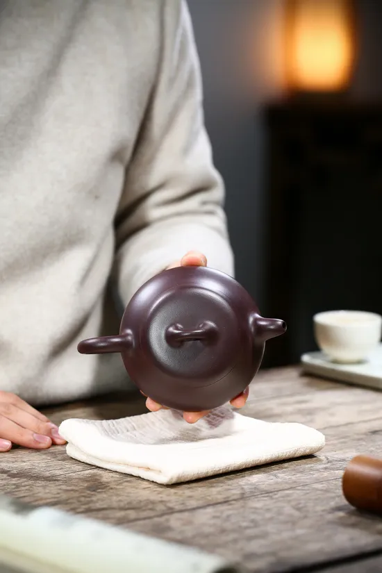 紫砂壺漢棠石瓢套組楊軍保手工製作 2