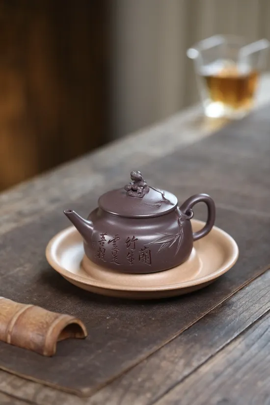 紫砂壺太湖石趣國工鮑玉華手工製造 1