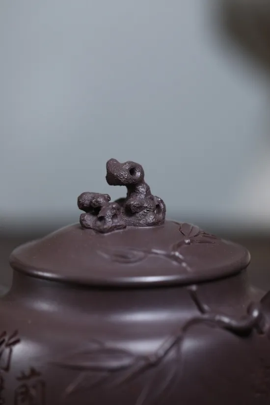 紫砂壺太湖石趣國工鮑玉華手工製造 2