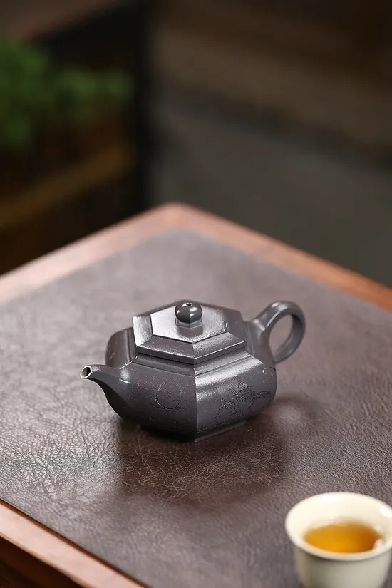 大彬六方紫砂壺 天青泥精品上新 1