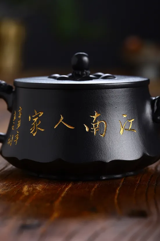 紫砂壺龍吟菱花手工製作收藏佳品 2