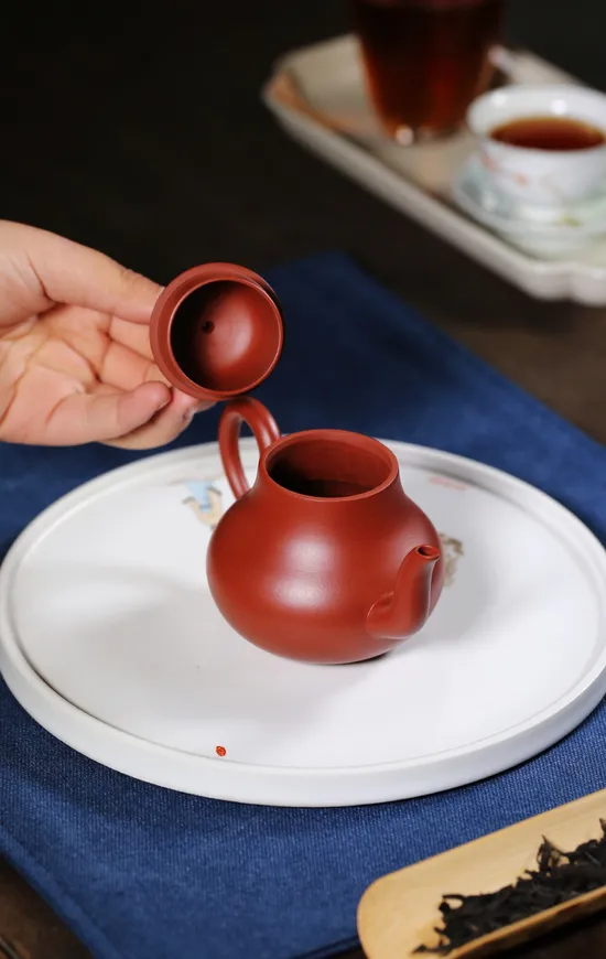 紫砂壺思亭柯俊芬原礦大紅袍200cc茶具 1