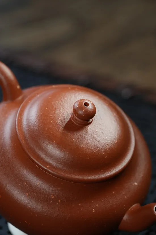 紫砂壺繁星系列宮燈朱泥120cc茶具 2