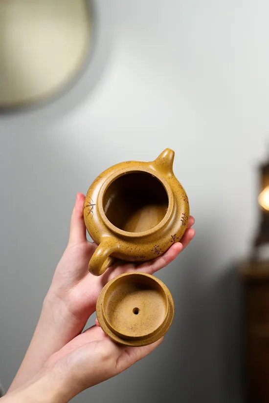 紫砂壺楊軍保製黃金段仿古茶具 1