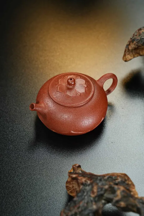 紫砂壺梵蓮一式紅降坡140cc原礦手工製作 1