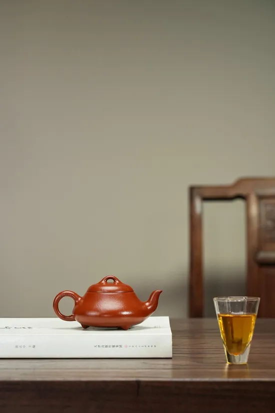 全手工漢棠石瓢經典紫砂壺 紅泥170cc實用茶具 2