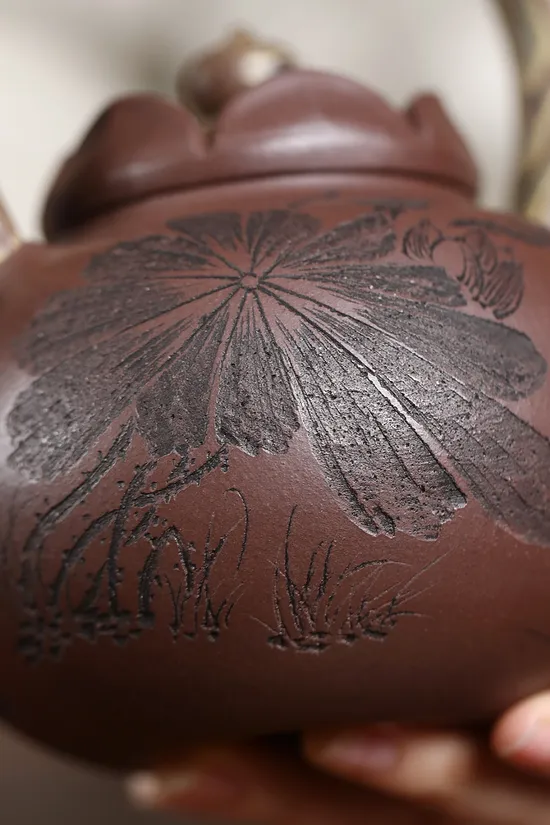紫砂壺 蓮香提樑 高階工藝美術師製作 2