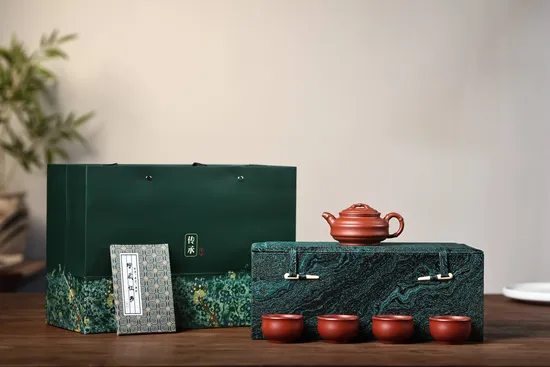 雙線竹鼓套組紫砂壺傳統手製優質朱泥實力派作品 2