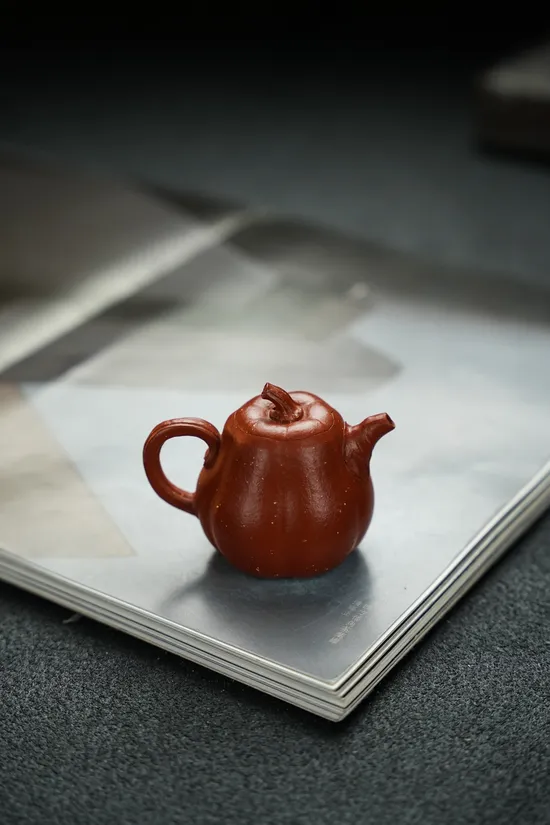 高南瓜小精品紫砂壺 100cc 精品朱泥茶器 1