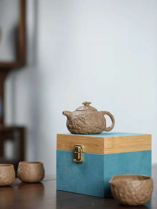 紫砂壺供春套組手工製造老段泥茶具 2