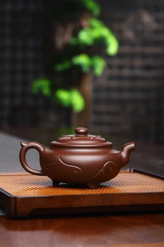 紫砂壺石紅料手工製作 王老師親製稀有茶具 1