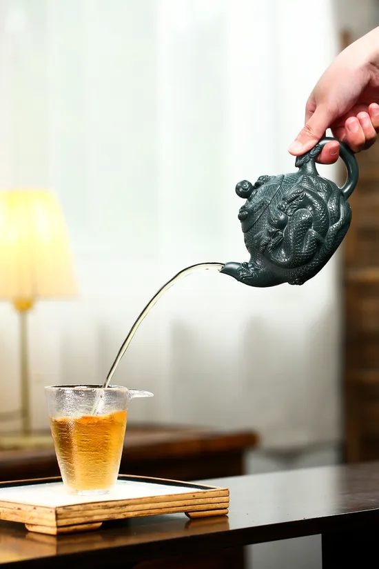 紫砂壺 龍形工藝 研高大師周新元作品 1