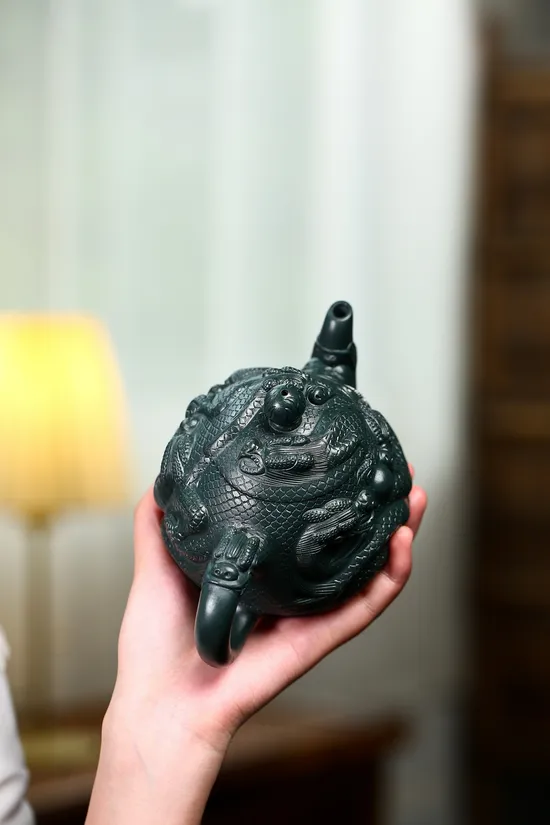 紫砂壺 龍形工藝 研高大師周新元作品 2