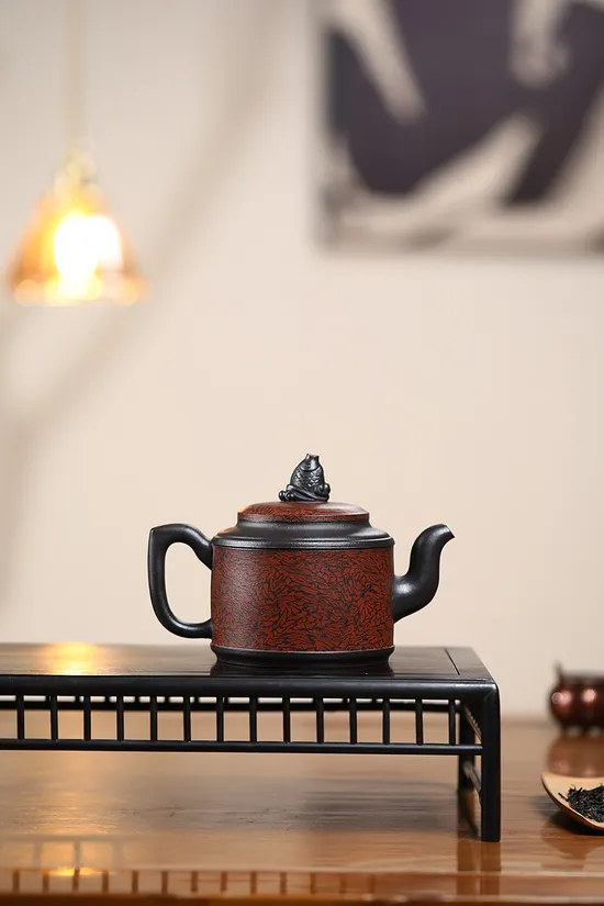 紫砂壺年年有餘國家級工藝美術師鮑玉華手工製作 1