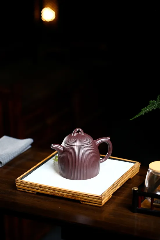 紫砂壺收藏級作品108道筋紋秦權 2
