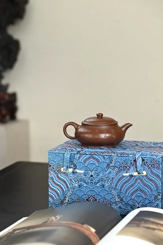 紫砂壺明爐老紫泥230cc陳華軍工藝美術師 2