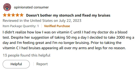 I Finally Stopped Random Bruising Using Premium Vitamin C Daily