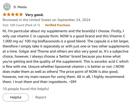 I Trust High Potency Vitamin C Capsules For Immune Care