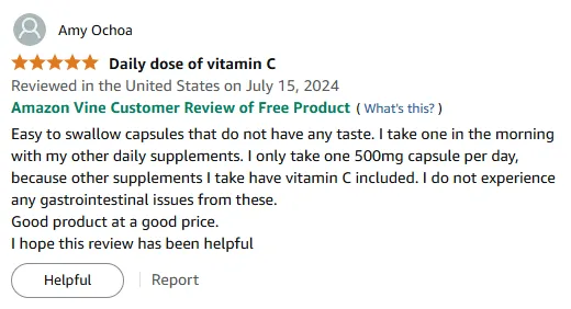 I Trust This Gentle, Tainless Vitamin C Supplement