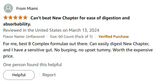 I Trust This B Complex for Gentle Digestive Comfort.