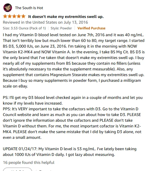 I Optimized My Vitamin D3 Blood Levels With Pure Supplements