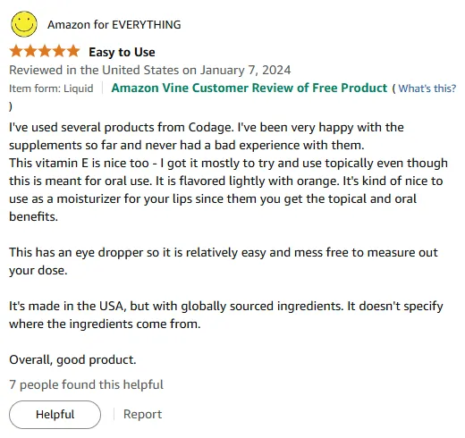 I Trust This Mess-Free Orange Vitamin E Oil