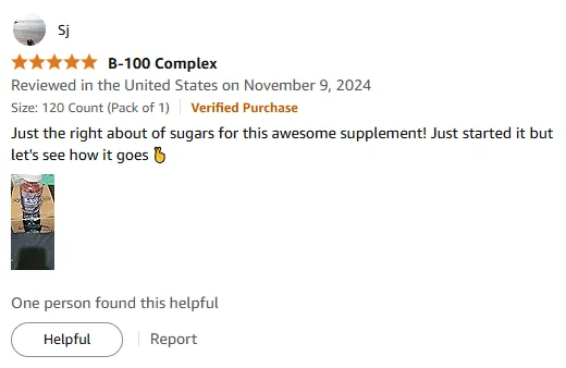 I Love This Moderately Sweet Vitamin B Supplement Formula