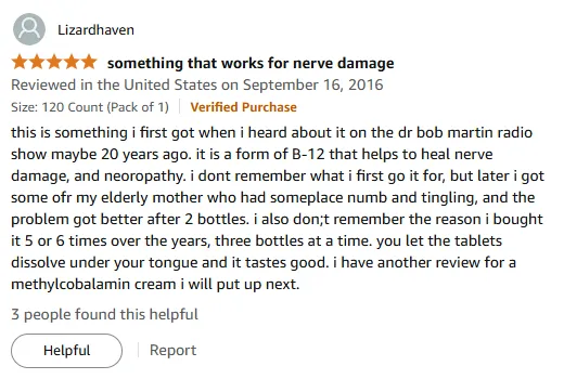 My Go-To Methylcobalamin for Nerve Damage Relief