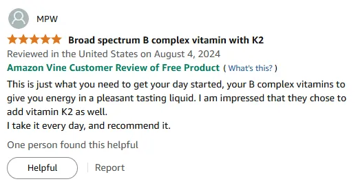 My Liquid B Complex Boosts Energy Daily