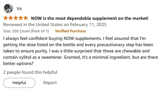 I Trust NOW's Pure Chewable B12 for Daily Energy