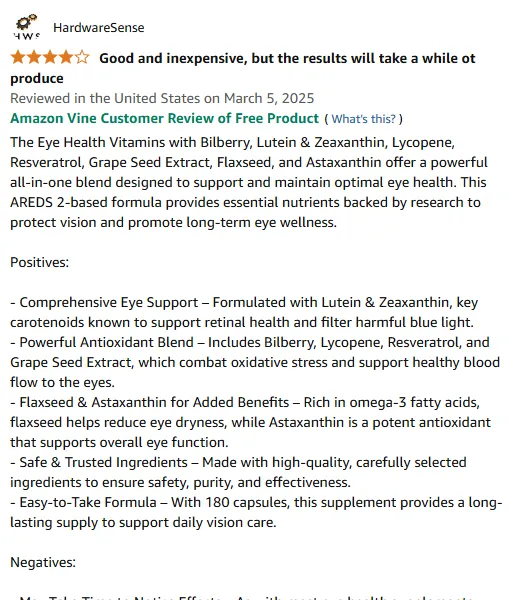 I Trust This AREDS Formula For Reliable Daily Vision Wellness