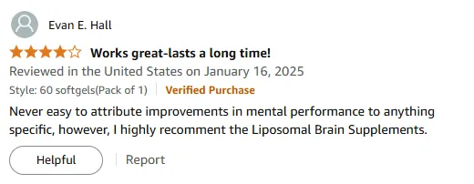 I Recommend This Liposomal Brain Supplement For Daily Mental Clarity