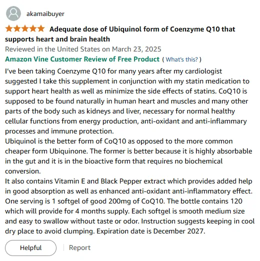 I Recommend Ubiquinol CoQ10 For Optimal Heart Health And Energy