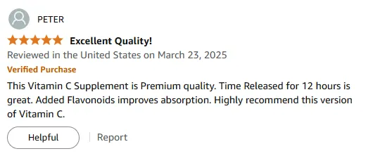 I Love This Timed Release Vitamin C With Flavonoids