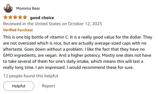 I Love This Long-Lasting Vegan Vitamin C Supplement