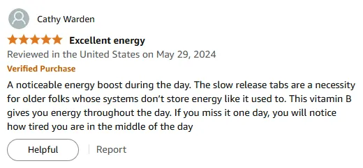 I Love This Sustained Release B Complex For Daily Energy