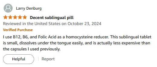 I prefer this sublingual vitamin B12 for consistent daily energy.
