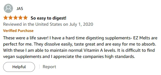 I Finally Found Perfect Dissolvable Vegan Vitamin A Tabs