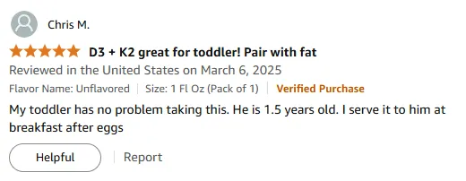 My Toddler Cant Get Enough of These Vitamin D3+K2 Drops