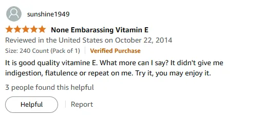 Best Vitamin E Without Indigestion I Try