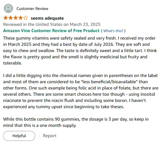 My Top Rated Women's Gummy Multivitamin