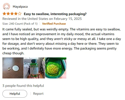My Verdict: Nature's Bounty Vitamin D3 5000 IU Review