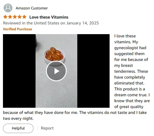 My Vitamin E Supplement Ended Breast Tenderness